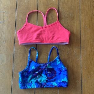 2 youth sport bras. Ivivva and Gapfit